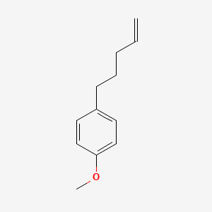 molecular formula C12H16O B1356607 5-(4-Methoxyphenyl)-1-pentene CAS No. 51125-16-7