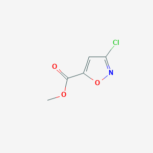 molecular formula C5H4ClNO3 B1356608 Methyl 3-chloroisoxazole-5-carboxylate CAS No. 96735-12-5