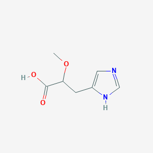 molecular formula C7H10N2O3 B13566131 3-(1H-Imidazol-4-yl)-2-methoxypropanoic acid 