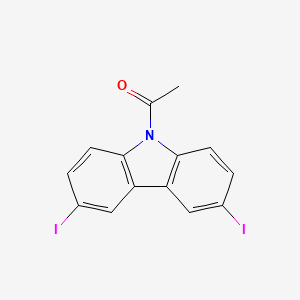molecular formula C14H9I2NO B1356618 9-乙酰基-3,6-二碘咔唑 CAS No. 606129-89-9