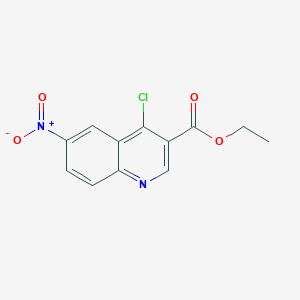 molecular formula C12H9ClN2O4 B1356630 Ethyl 4-chloro-6-nitroquinoline-3-carboxylate CAS No. 103514-54-1