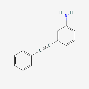 molecular formula C14H11N B1356631 3-(苯乙炔基)苯胺 CAS No. 51624-44-3