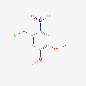 molecular formula C9H10ClNO4 B1356643 1-(Chloromethyl)-4,5-dimethoxy-2-nitrobenzene CAS No. 15862-94-9