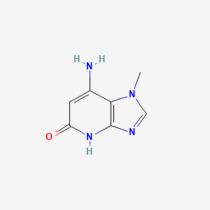 molecular formula C7H8N4O B13566465 7-amino-1-methyl-1H-imidazo[4,5-b]pyridin-5-ol 