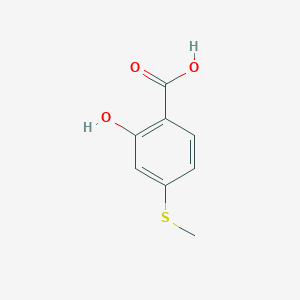 molecular formula C8H8O3S B1356647 2-羟基-4-(甲硫基)苯甲酸 CAS No. 67127-67-7