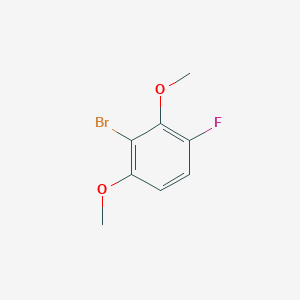molecular formula C8H8BrFO2 B13566501 2-Bromo-4-fluoro-1,3-dimethoxybenzene 