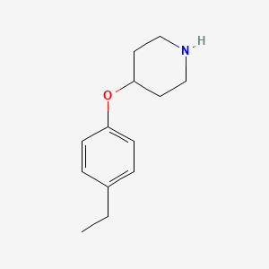 molecular formula C13H19NO B1356651 4-(4-Ethylphenoxy)piperidine 