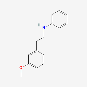 molecular formula C15H17NO B1356656 N-(3-Methoxyphenethyl)aniline CAS No. 51009-27-9