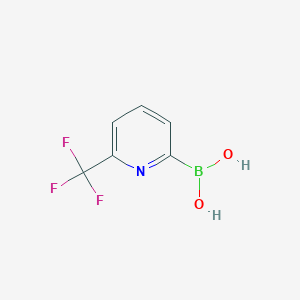 molecular formula C6H5BF3NO2 B1356657 (6-(Trifluoromethyl)pyridin-2-yl)boronic acid CAS No. 1162257-61-5