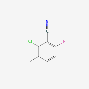 molecular formula C8H5ClFN B1356660 2-Chloro-6-fluoro-3-methylbenzonitrile CAS No. 4209-54-5
