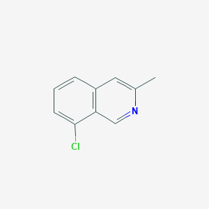 molecular formula C10H8ClN B13566611 8-Chloro-3-methylisoquinoline 