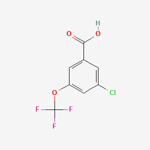 molecular formula C8H4ClF3O3 B1356667 3-氯-5-(三氟甲氧基)苯甲酸 CAS No. 433926-46-6