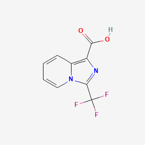 molecular formula C9H5F3N2O2 B1356684 3-(Trifluoromethyl)imidazo[1,5-a]pyridine-1-carboxylic acid CAS No. 120221-68-3