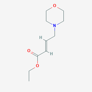 molecular formula C10H17NO3 B13566857 Ethyl (E)-4-morpholinobut-2-enoate 