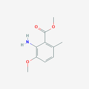molecular formula C10H13NO3 B13566954 Methyl 2-amino-3-methoxy-6-methylbenzoate 