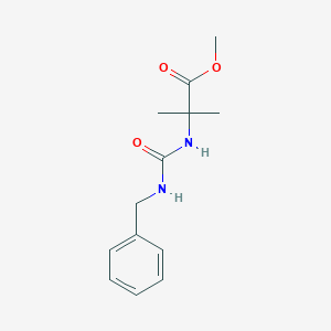 molecular formula C13H18N2O3 B13566983 Methyl2-[(benzylcarbamoyl)amino]-2-methylpropanoate 