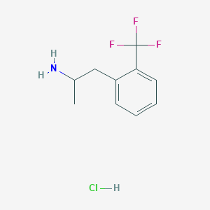 molecular formula C10H13ClF3N B1356701 1-[2-(Trifluoromethyl)phenyl]propan-2-amine hydrochloride CAS No. 670-03-1