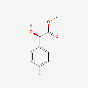 molecular formula C9H9FO3 B13567010 methyl (2R)-2-(4-fluorophenyl)-2-hydroxyacetate 