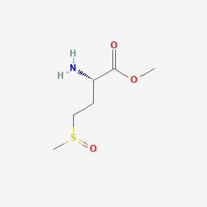 molecular formula C6H13NO3S B13567042 Butanoic acid, 2-amino-4-(methylsulfinyl)-, methyl ester, (2S)- CAS No. 83069-44-7