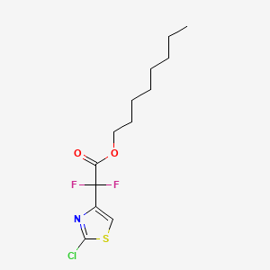 molecular formula C13H18ClF2NO2S B13567195 Octyl 2-(2-chloro-1,3-thiazol-4-yl)-2,2-difluoroacetate 