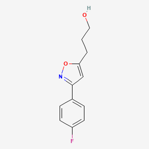 3-(p-Fluorophenyl)-5-(gamma-hydroxypropyl)isoxazole