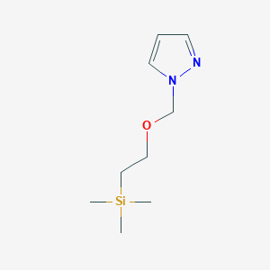 molecular formula C9H18N2OSi B1356736 1-((2-(Trimethylsilyl)ethoxy)methyl)-1H-pyrazole CAS No. 133560-57-3