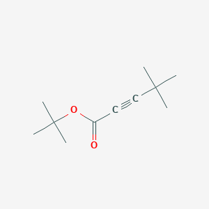molecular formula C11H18O2 B13567456 tert-Butyl 4,4-dimethylpent-2-ynoate CAS No. 83747-02-8