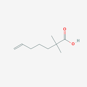 molecular formula C9H16O2 B1356746 2,2-Dimethyl-6-heptenoic acid CAS No. 50592-83-1