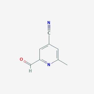 2-Formyl-6-methylisonicotinonitrile