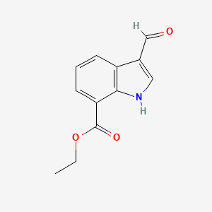 ethyl 3-formyl-1H-indole-7-carboxylate