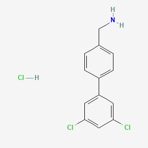 molecular formula C13H12Cl3N B1356796 [4-(3,5-Dichlorophenyl)Phenyl]Methylamine Hydrochloride CAS No. 518357-39-6