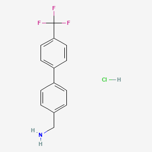 (4-[4-(Trifluoromethyl)phenyl]phenyl)methylamine hydrochloride