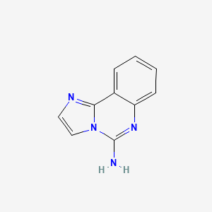 molecular formula C10H8N4 B13567994 Imidazo[1,2-c]quinazolin-5-amine 