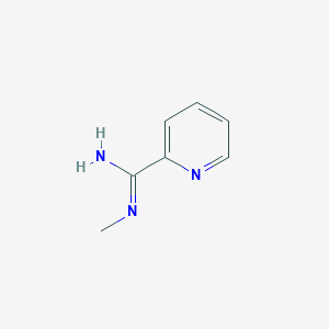 molecular formula C7H9N3 B13568074 N'-methylpyridine-2-carboximidamide CAS No. 366457-53-6