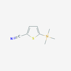 5-(Trimethylsilyl)thiophene-2-carbonitrile