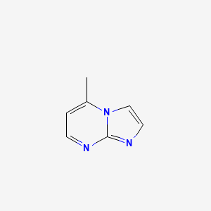 molecular formula C7H7N3 B1356814 5-Methylimidazo[1,2-a]pyrimidine CAS No. 39567-69-6