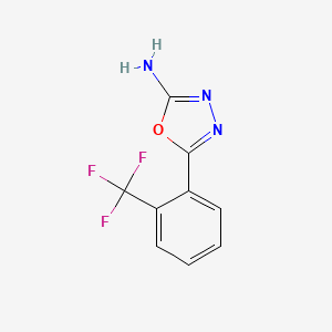 molecular formula C9H6F3N3O B1356826 5-[2-(Trifluoromethyl)phenyl]-1,3,4-oxadiazol-2-amine CAS No. 5711-62-6