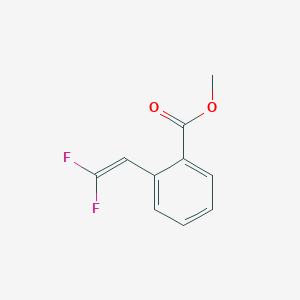 molecular formula C10H8F2O2 B13568397 Methyl 2-(2,2-difluoroethenyl)benzoate 