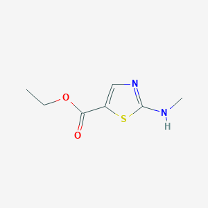molecular formula C7H10N2O2S B13568490 Ethyl 2-(methylamino)thiazole-5-carboxylate 