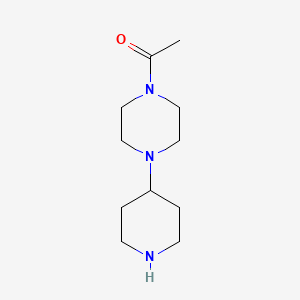 molecular formula C11H21N3O B1356850 1-(4-Piperidin-4-yl-piperazin-1-yl)-ethanone 