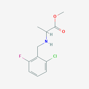 molecular formula C11H13ClFNO2 B13568512 Methyl (2-chloro-6-fluorobenzyl)alaninate 