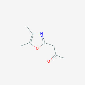 molecular formula C8H11NO2 B13568515 1-(4,5-Dimethyl-2-oxazolyl)-2-propanone 