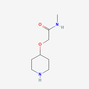 molecular formula C8H16N2O2 B1356852 N-Methyl-2-(piperidin-4-yloxy)acetamide CAS No. 912761-44-5