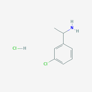 molecular formula C8H11Cl2N B1356856 1-(3-Chlorophenyl)ethanamine, HCl CAS No. 39959-69-8