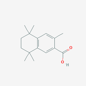 molecular formula C16H22O2 B1356858 5,6,7,8-tetrahydro-3,5,5,8,8-pentamethyl-2-Naphthalenecarboxylic acid 