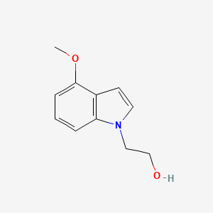 molecular formula C11H13NO2 B1356860 1H-Indole-1-ethanol, 4-methoxy- 
