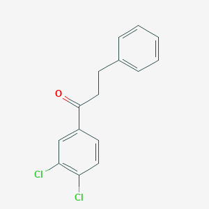 molecular formula C15H12Cl2O B1356861 1-(3,4-Dichlorophenyl)-3-phenylpropan-1-one CAS No. 49747-54-8