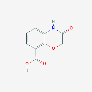 molecular formula C9H7NO4 B1356865 3-oxo-3,4-dihydro-2H-1,4-benzoxazine-8-carboxylic acid CAS No. 208772-72-9