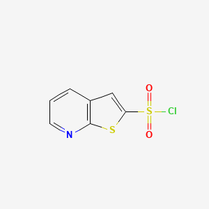 molecular formula C7H4ClNO2S2 B13568670 Thieno[2,3-b]pyridine-2-sulfonyl chloride CAS No. 117612-68-7