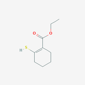 molecular formula C9H14O2S B1356878 Ethyl 2-mercaptocyclohex-1-enecarboxylate CAS No. 54928-91-5